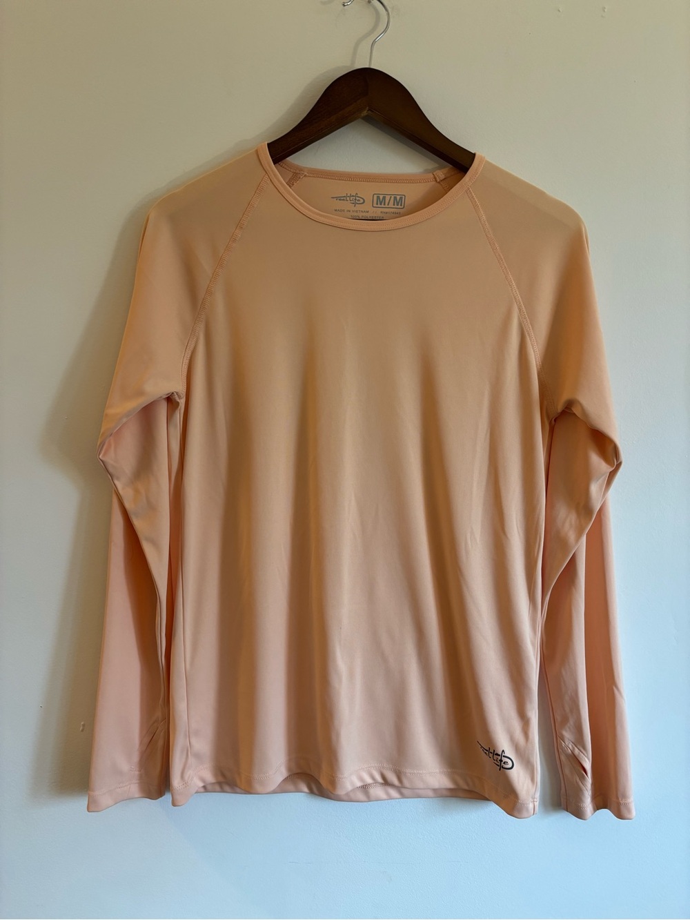 Women’s Swim rash guard Long-Sleeve Shirt in Peach - M